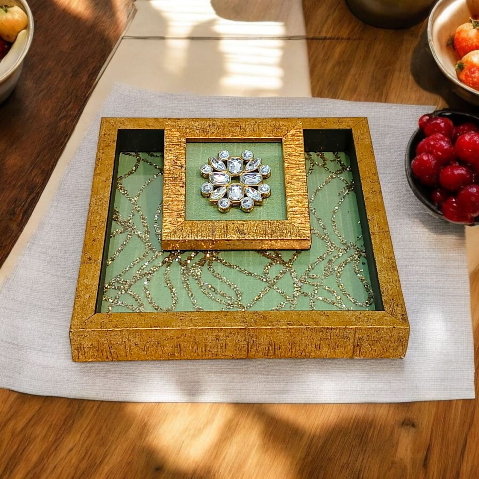 Green Tissue Tray